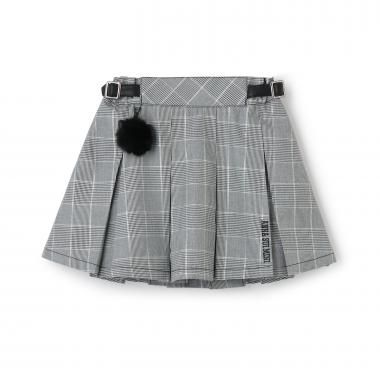 【あったか】チャームつきチェックスカパン