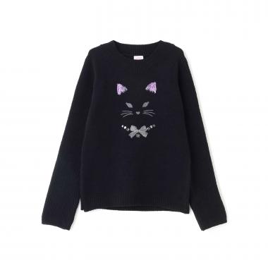 ネコモールニット