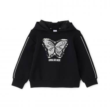 蝶モチーフパーカ