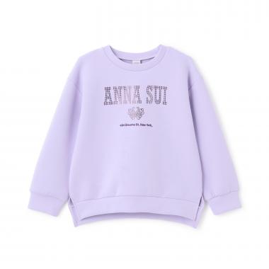 ラインストーンロゴトレーナー