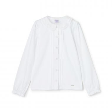 【ceremony】華やぎ衿刺しゅうカットブラウス