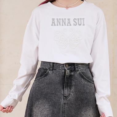 【親子リンク】LADIES_蝶ロゴ長袖Tシャツ