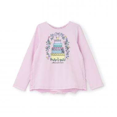 【人気商品再入荷】【直営店で取り扱い無し】ドリーミーケーキプリント長袖Tシャツ
