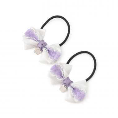 リボンヘアゴム2個セット