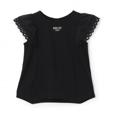 風をまとう 袖フリルTシャツ