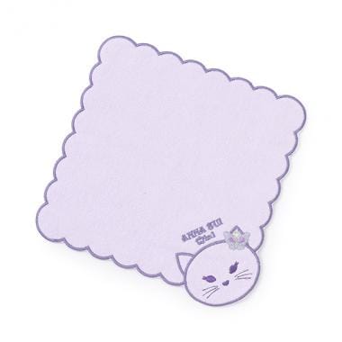 ネコフェイス起毛パイルハンカチ