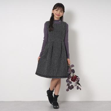 ツイードワンピース