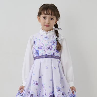 スタンドカラーブラウス