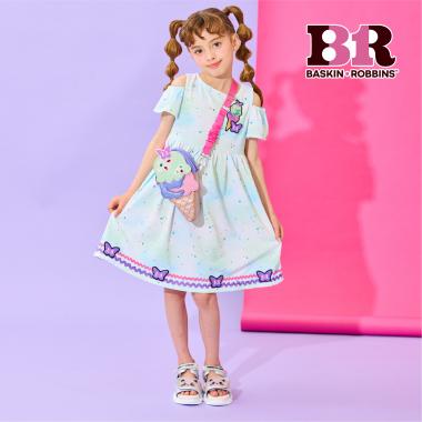 【サーティワン アイスクリーム】総柄カットワンピース【接触冷感・吸水速乾・UVカット】