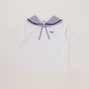 【リピート】【直営店で取り扱い無し】セーラー衿Tシャツ(取り外し可能)