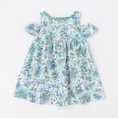 【リピート】【直営店で取り扱い無し】マーメイド総柄カットワンピース