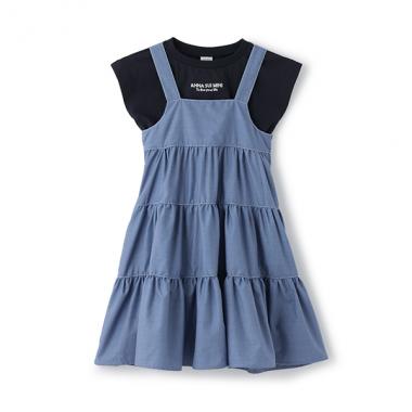 【人気商品再入荷】【直営店で取り扱い無し】短丈Tシャツ+ジャンスカ