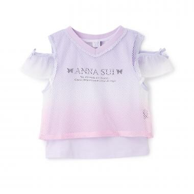 【人気商品再入荷】【直営店で取り扱い無し】メッシュグラデーションT＋タンクトップ