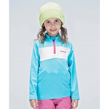 【phenix(フェニックス)】Crystal Flower Junior 1/2 Zip Tee キッズ/スキーウェア/アンダーウェア/インナー/ハーフジップ