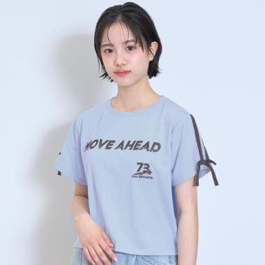 【LTXC】【吸水速乾/さらさら】袖リボンゲームT