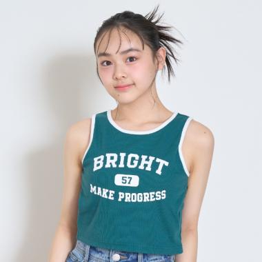 【LTXC】【接触冷感/ひんやり】カップつきロゴタンクトップ