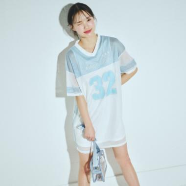 【LTXC】【接触冷感/ひんやり】インナーつきメッシュワンピ