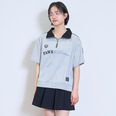 【LTXC】【接触冷感/ひんやり】ハーフジップセットアップ