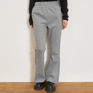 【LTXC】【ストレッチ】ラク盛れカットフレアパンツ