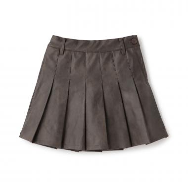 【LTXC】合皮プリーツスカート