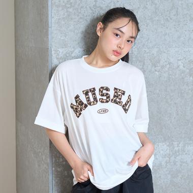 【LTXC】【吸水速乾/さらさら】柄アップリロゴTシャツ