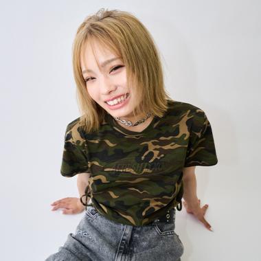 【LTXC】【接触冷感/ひんやり】エンボスドロストTシャツ