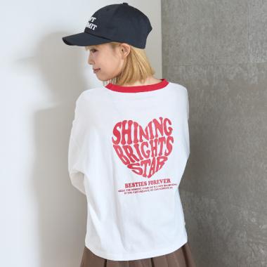 【GOODPRICE】【LTXC】ハートバイカラー長袖Tシャツ