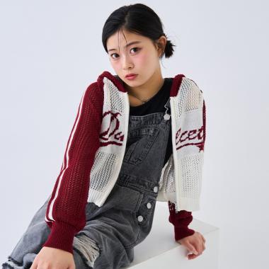 【LTXC】メッシュラグランZIPパーカ