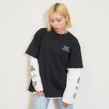 【LTXC/速乾】ルーズTシャツレイヤードセット