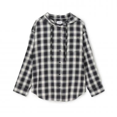 【LTXC】チェックシャツパーカ