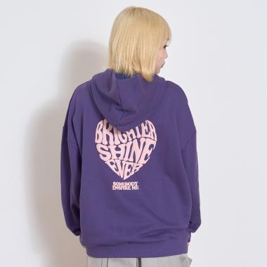 【秒かわトップス】【LTXC】プクプクハートルーズパーカー