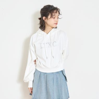 【LTXC】裏シャギークロップドパーカー