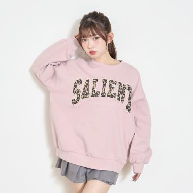 【LTXC】【裏起毛】柄ロゴアップリケプルオーバー