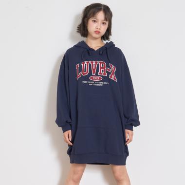 ルーズパーカワンピース