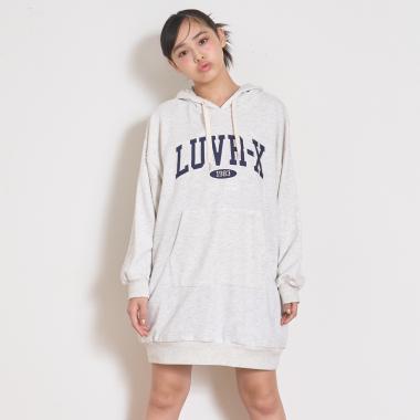 ルーズパーカワンピース