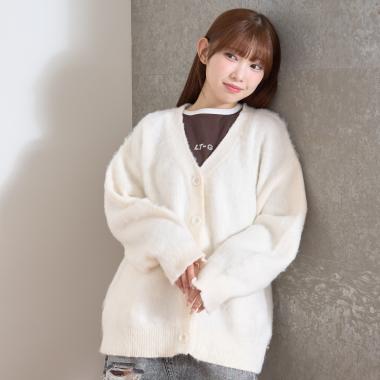 【LTXC】シャギーオーバーカーディガン