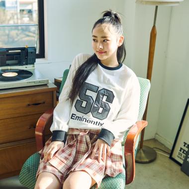 【LTXC/綿100%】ナンバーアップリ長袖T