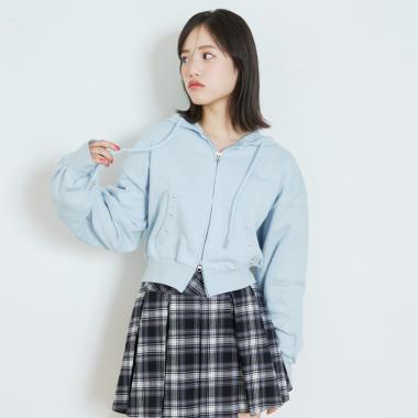 【LTXC/綿100%/セット可】スタッズZIPパーカー