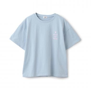 【秒かわトップス】【GOODPRICE】【LTXC/綿100%】発泡バックハートロゴ半袖T
