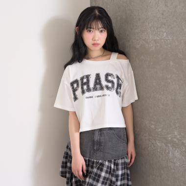 【LTXC/綿100％】ワンショルロゴ半T