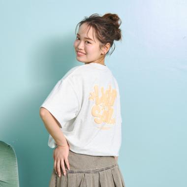 【秒かわトップス】【GOODPRICE】【LTXC/綿100%】バックロゴ半袖T