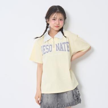 【新色入荷♪】【LTXC/綿100%】ハーフジップルーズ半袖T