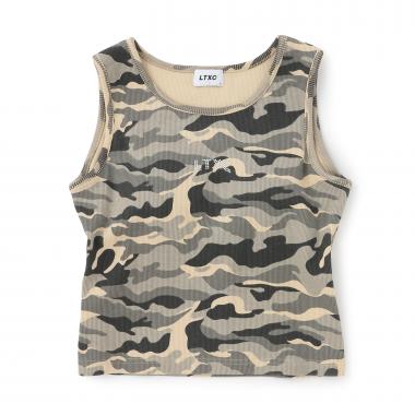 【LTXC/吸水速乾】カップつき柄アソートタンク