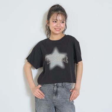 【LTXC/綿100%】スターモチーフスプレー半T