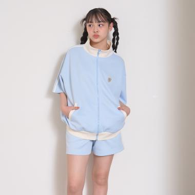 【LTXC/吸水速乾】半袖トラックジャケットセットアップ