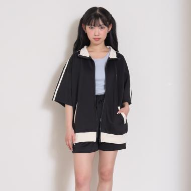 【LTXC/吸水速乾】半袖トラックジャケットセットアップ