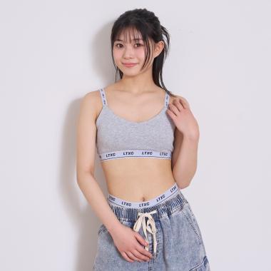 【LTXC】ロゴ紐2wayハーフトップ