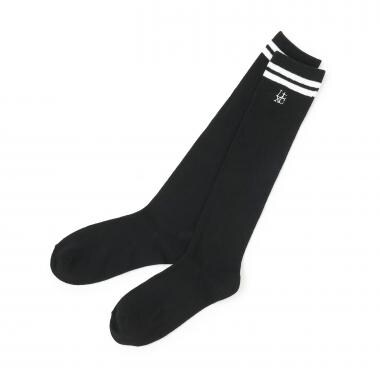 ラインリブハイソックス