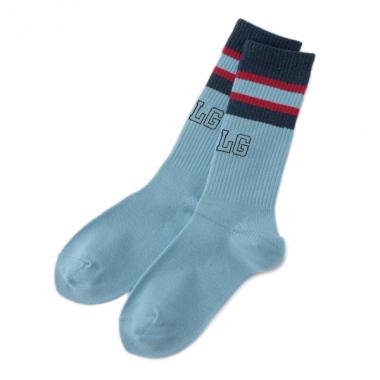 ラメラインリブハイソックス