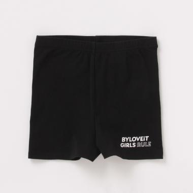 ロゴプリント入り1分丈レギンス